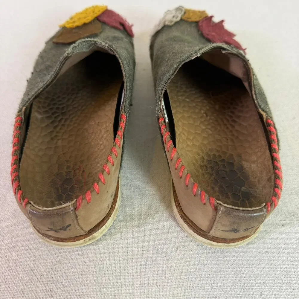 Chaco Harper Ivy Wool Slipper Womens 7 Handmade Felt Leaves Woodland Elf Slip On